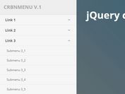 Responsive Sliding Sidebar Navigation Plugin With jQuery - crbnMenu