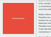 Responsive Sticky Element Plugin For jQuery - Stickybox