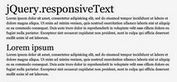 Responsive Text & Grid Plugin with jQuery - responsiveText