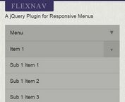 Responsive and Touch-Friendly jQuery Menu Plugin - Flexnav