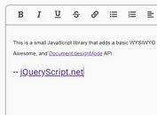 Basic Rich Text Editor Using jQuery And Document.designMode