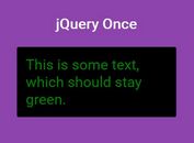 jQuery Plugin To Run A Function Only Once - Once.js