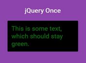 jQuery Plugin To Run A Function Only Once - Once.js