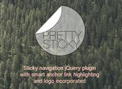 Shrinking Sticky Navigation Bar with jQuery - prettySticky
