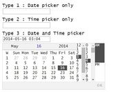Simple Animated jQuery Date & Time Picker - myjqdatepicker