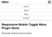 Simple Clean Responsive Mobile Toggle Menu Plugin For jQuery