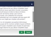 Simple Clean jQuery Scrollable Modal Dialog Plugin - Tiny Modal