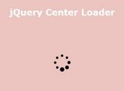 Simple Customizable jQuery Loader Plugin - Center Loader