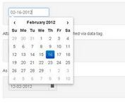Simple jQuery Date Picker for Bootstrap