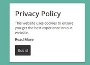 Simple EU Cookie Law Notice Popup Plugin With jQuery - Qookies