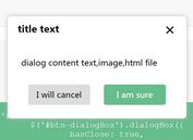 Simple Flexible jQuery Dialog Popup Plugin - dialogBox