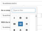 Simple FontAwesome Icon Picker Plugin For Bootstrap
