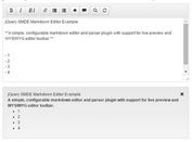 Simple Markdown Editor And Parser Plugin For jQuery - SMDE