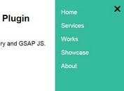 Simple Mobile Push Menu With jQuery and TweenMax.js