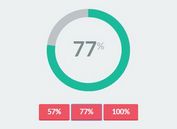Simple Plain Donut / Pie Chart Plugin With jQuery And CSS3