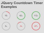 Simple Round Countdown Timer Plugin For jQuery