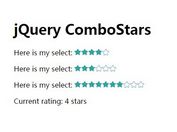 Simple Select Based Star Rating Plugin with jQuery - ComboStars