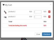 Simple Shopping Cart Plugin With jQuery And Bootstrap - mycart