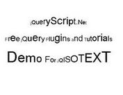 Simple Text Effect Plugin For jQuery - JQISOTEXT