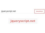 Simple Text Shuffle Effect with jQuery - Shuffle Text