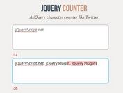 Simple Twitter-Like jQuery Character Counter Plugin