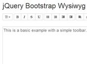 Simple WYSISWYG Rich Text Editor with jQuery and Bootstrap