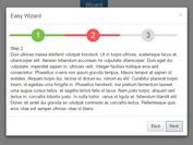 Simple Wizard Modal Plugin with jQuery and Bootstrap - Easy Wizard