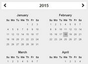 Simple Year Calendar Plugin For jQuery and Bootstrap