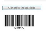 Simple jQuery Based Barcode Generator - Barcode