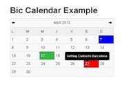 Simple jQuery Calendar and Schedule Plugin For Bootstrap - Bic Calendar