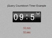 Simple jQuery Digital Countdown Timer Plugin