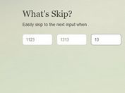 Simple jQuery Plugin To Auto Skip To Next Input Field - Skip