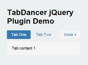 Simple jQuery Plugin For Responsive Tabs - TabDancer