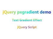 Simple jQuery Plugin For Text Gradient Effect - pxgradient