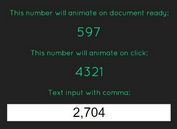 Simple jQuery Plugin To Animate Numeric Text - Animate Numbers