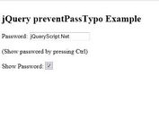 Simple jQuery Plugin To Show Hidden Password - preventPassTypo