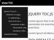 Simple jQuery TOC Generator With Smooth Scroll - Toc.js