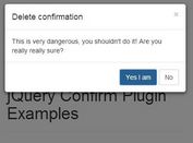 Sliding Confirm Dialog Plugin with jQuery and Bootstrap - Confirm