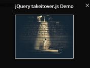 Sliding Fullscreen Modal Plugin For jQuery - takeitover.js