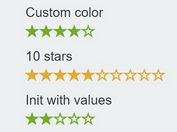 Small Custom Star Rating Plugin For jQuery - Stars.js