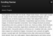 Smart jQuery Scrolling Navigation Bar Plugin - Scroll Nav