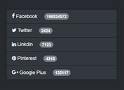 Social Share Counter For jQuery - sharecount.js