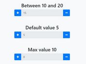 Convenient Spin Box For Number Input - jQuery InputCounter