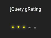 Animated Configurable Star Rating Plugin - jQuery gRating