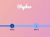 Canvas Based Step Progress Bar With jQuery - Stepbar