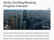 Sticky Scrolling/Reading Progress Indicator With jQuery