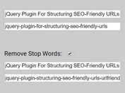 jQuery Plugin For Structuring SEO-Friendly URLs - UrlFriendlyBox.js