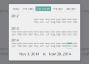Stylish Date Range Picker with jQuery and CSS3