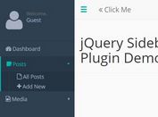 Stylish Off-canvas Sidebar Plugin With jQuery - Sidebar.js