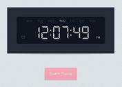 Stylish jQuery and CSS3 Based Digital Clock